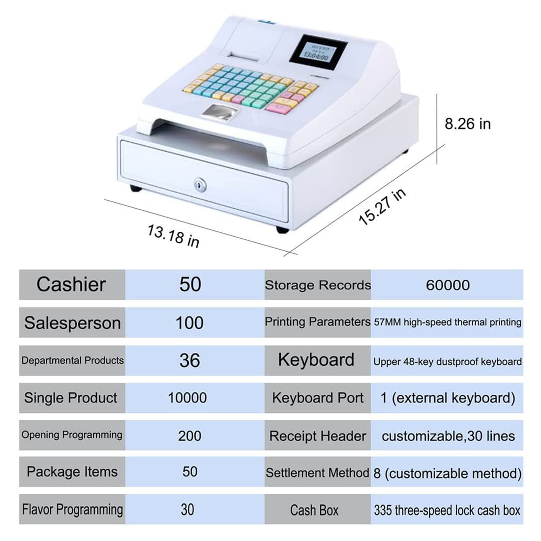 Amazon.co.jp: 電子レジ・スーパーマーケット 電子レジ 48キー POSレジ